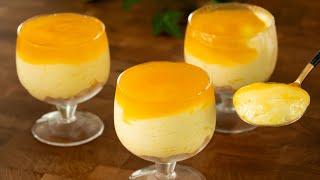  Creamy citrus dessert in 5 minutes  With lemon and orange Without GELATIN Everyone is lookin