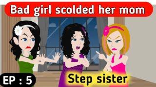 Step sister part 5  English story  Learn English  Animated stories  Sunshine English