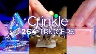 Changing ASMR Triggers Every 2 Seconds  264 Crinkle Triggers No Talking