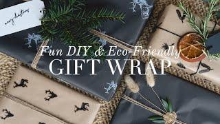 Fun & Festive DIY  Eco-Friendly Christmas Gift Wrap