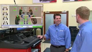 Setting vehicle toe with Hunter Engineerings WinToe® alignment software