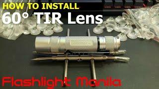 HOW TO INSTALL - 60⁰ TIR LENS ON CONVOY S2+ by Flashlight Manila