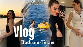 BEBEKLE TEKNE TATİLİ ️  İLK HAMİLE ALIŞVERİŞİM  ⎜BODRUM VLOG #vlog