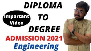 Diploma to Degree Admission  ACPC  Engineering  B Tech  Degree