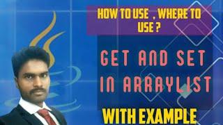 Get And Set In ArrayList  core Java Programming