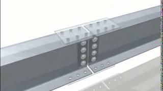 BEAM TO BEAM CONNECTION BY USING GUSSET PLATE BOLTED