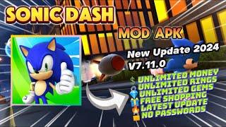 Sonic Dash v7.11.0 Mod Apk Unlimited Money Unlimited Gem New Update 2024