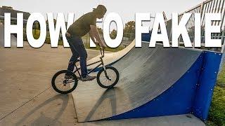 HOW TO FAKIE BMX  On a cassette and free coaster for beginners