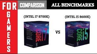 I7 8700K VS I5 8600K  GTX 1080  Comparison 