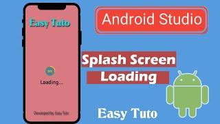 How to make Splash Screen Loading Screen  Android Studio  Beginners Tutorial