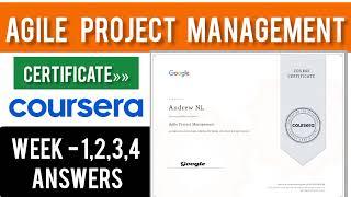 Coursera Google project management courses 5 answers  Google Agile Project Management all answers