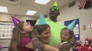 Newport Elementary celebrates their beloved custodians retirement