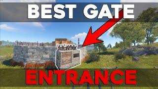 Rust how to Build THE BEST Compound Door  1 Minute Tutorial