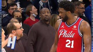 Joel Embiid & Nick Nurse Exchange Words at the End of the Game 