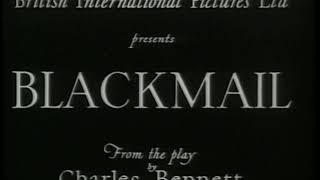 Blackmail 1929 Movie Title