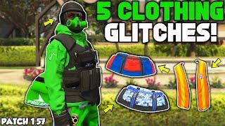 GTA 5 ONLINE TOP 5 CLOTHING GLITCHES AFTER PATCH 1.57 Colored Duffel Bags Dock Trash Vest & More