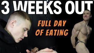 FULL DAY OF EATING TO GET SHREDDED - 3 WEEKS OUT  2024 PREP EP 6