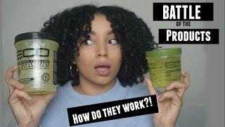 Eco Styler Olive Oil Gel vs Eco Styler Black Castor + Flaxseed Oil Gel  Battle of the Products