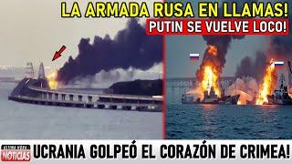 Momento histórico ¡Ucrania voló el Mando ruso de la Flota del Mar Negro de Putin en Crimea