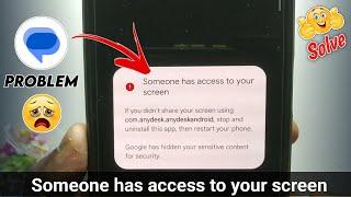 How To Solve Someone Has Access To Your Screen  Message Someone Has Access To Your Screen