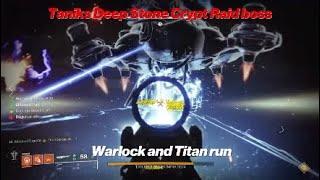 Taniks Deep Stone Crypt Raid boss Encounter - Warlock and Titan run - Disciples Bane - Destiny 2