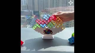 Stacking Balance Building Blocks  Tetra Tower Game  Educational Toys for Kids