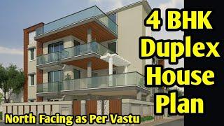 40 X 45 ka house plan 4BHK  40 by 45 north facing house plan as per vastu  Ghar Ka Naksha