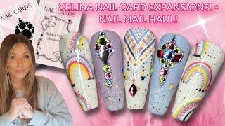 🪶 Boho Vibes Nail Cards  Easy Nail Art Design  Summer Fall Nails  Celina Ryden  Chrome Gel