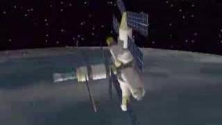 Mir Deorbit Animation