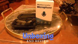 Unboxing Tearstone Wireless Lavailer Microphone and review testing Tran Studio