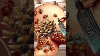 bees attached on face asmr #asmr
