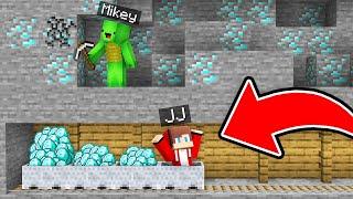 How JJ Steal Mikey Diamonds in Minecraft Maizen ? - Maizen