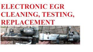 Electronic EGR Valve Cleaning Testing and Replacement