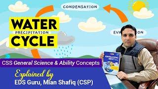 Water Cycle - Hydrosphere  General Science & Ability for CSS  Mian Shafiq CSP
