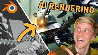 Create mind-blowing AI RENDERINGS of your 3D animations Free Blender + SDXL