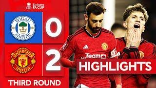 Dalot & Fernandes Send United Through  Wigan 0-2 Manchester United  Emirates FA Cup 2023-24