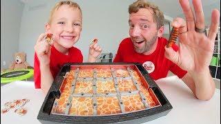 Father & Son PLAY BUGS IN THE KITCHEN