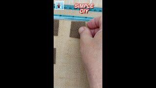 DIY Simple craft from burlap #shorts