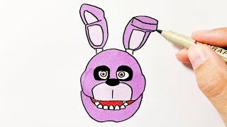 How to Draw Bonnie FNAF