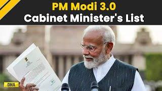 PM Modi Cabinet 3.0 Full List Of Cabinet Ministers In Narendra Modi Government 2024