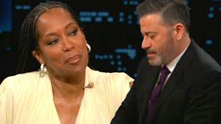 Jimmy Kimmel Gets Choked Up With Regina King About Her Sons Death