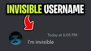 How to Set an Invisible Username on Discord - 2024 METHOD