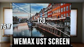WEMAX 120 inch Electric Motorized Floor Rising Projection Screen 4K 169 Active 3D Ready ALR