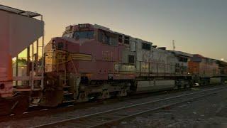 ATSF WARBONNET BNSF 654 ATSF Warbonnet Trailing on the BNSF H-CLOKCK