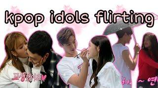 kpop idols flirting