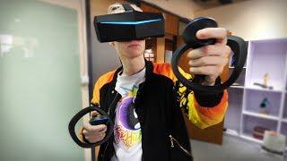 An Inside Look at Pimax Their Headsets And VR Sword Controllers