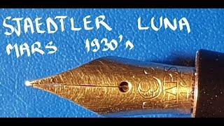 Vintage Staedtler Luna Mars from the 1930s Fountain Pen Review broken