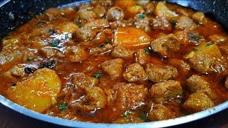 সয়াবিন আলুর কারি এইভাবে জমিয়ে রান্না করলে কষা মাংসের স্বাদকেও হার মানাবে  Soyabean Aloo Tasty Curry