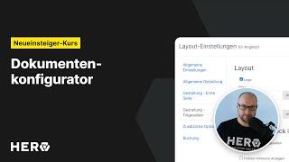 Tutorial Der Dokumentenkonfigurator - HERO Handwerkersoftware