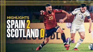 Spain 2-0 Scotland  Scotland Suffer First Defeat in Seville  EURO 2024 Qualifier Highlights